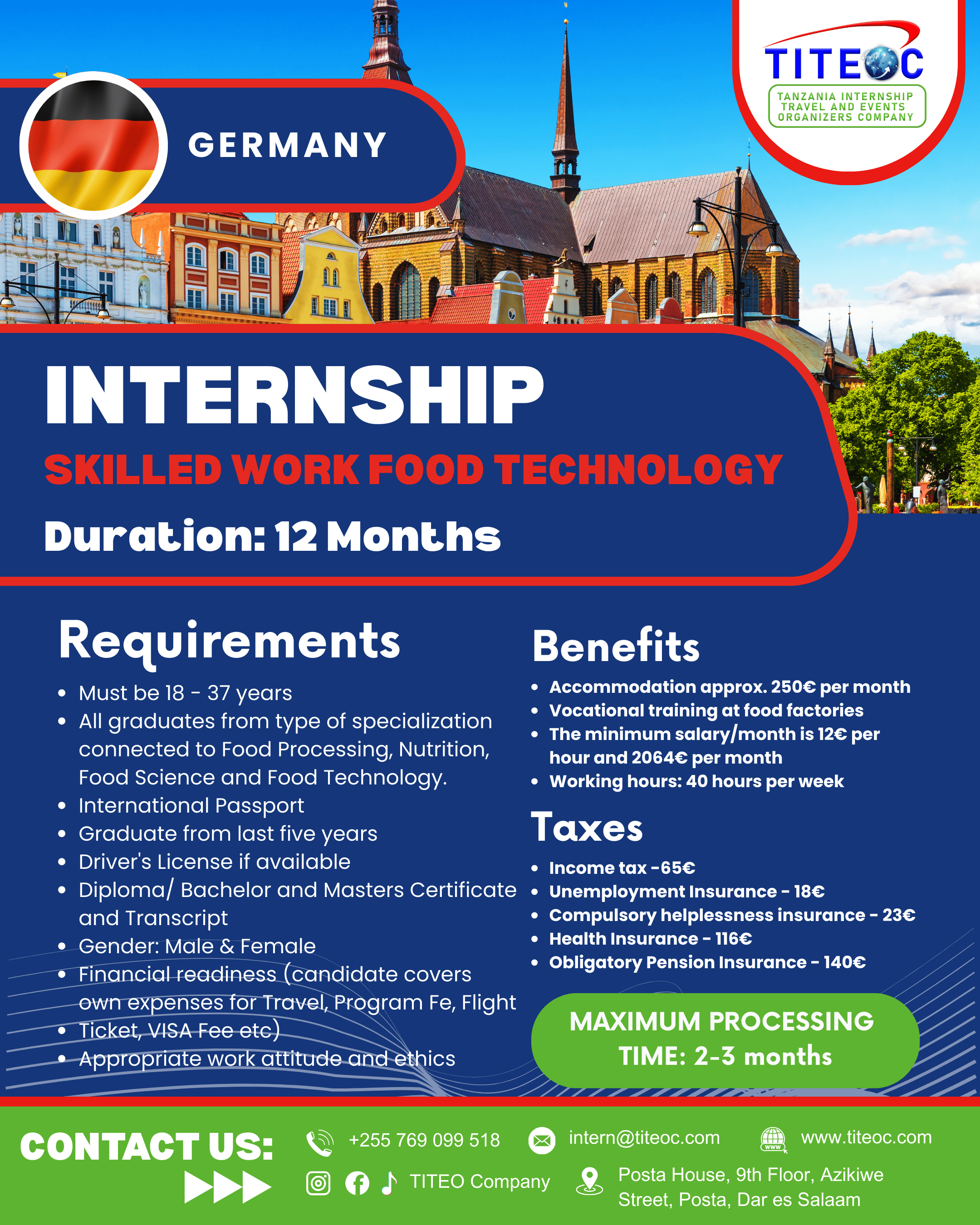 Skilled Work Food Technology - Germany