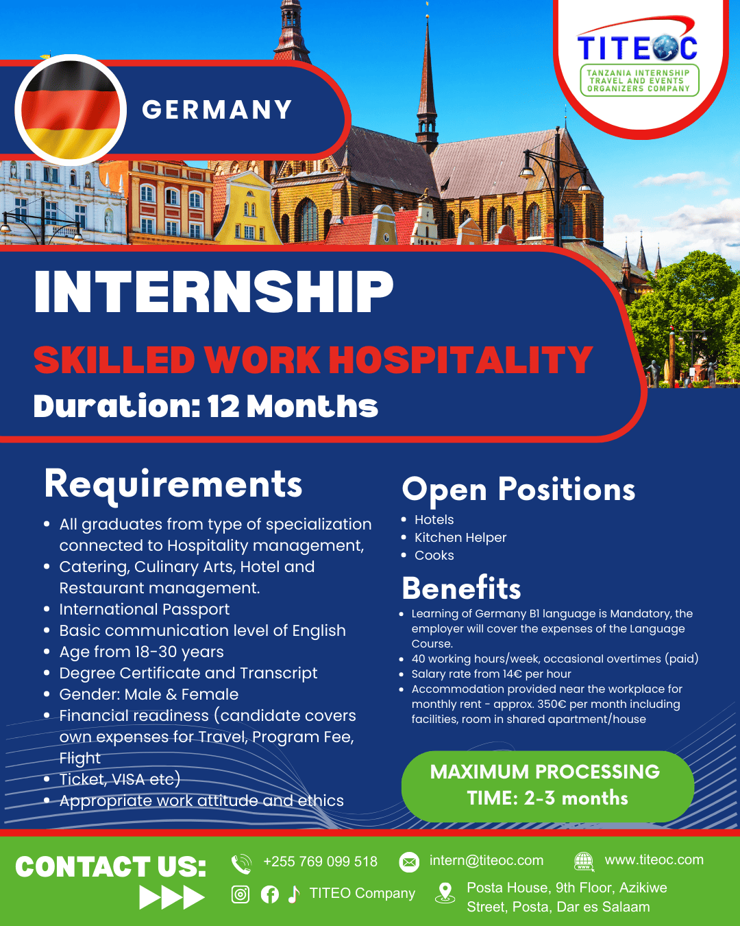 Skilled Work Hospitality - Germany